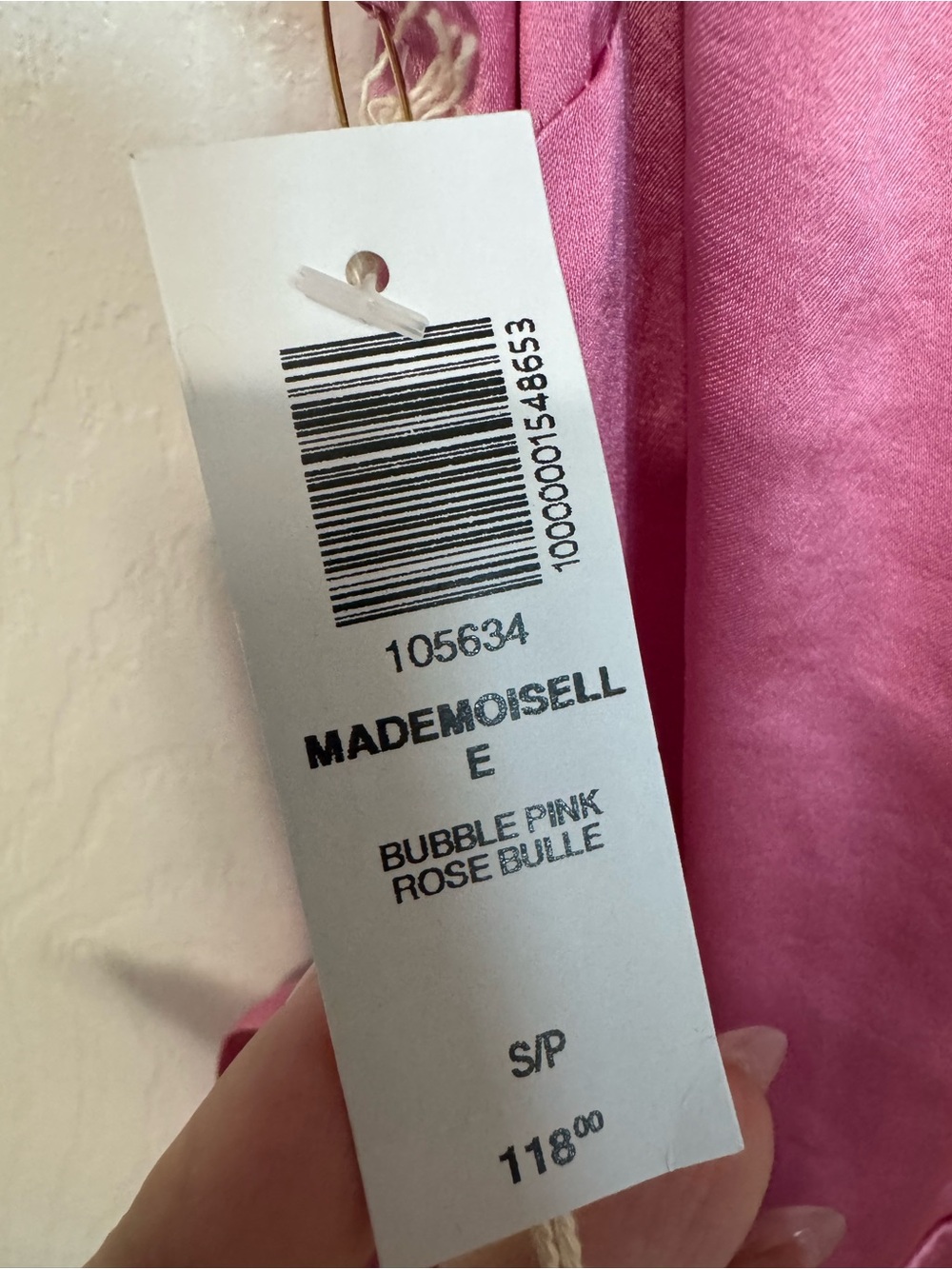 NWT Aritzia Wilfred Mademoiselle Dress Bubble Pink Small - Picture 5 of 6